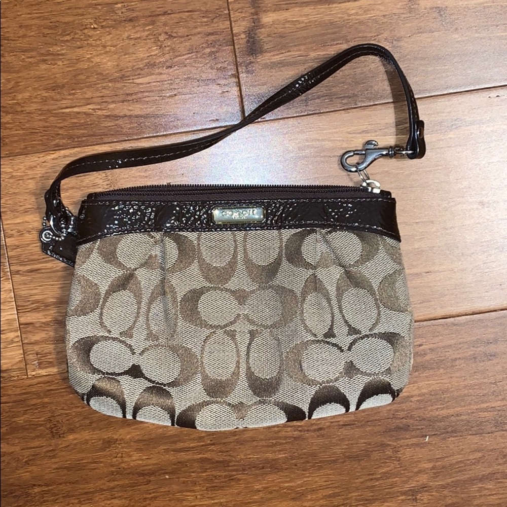 Coach Logo Wristlet